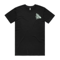 Black front flat lay