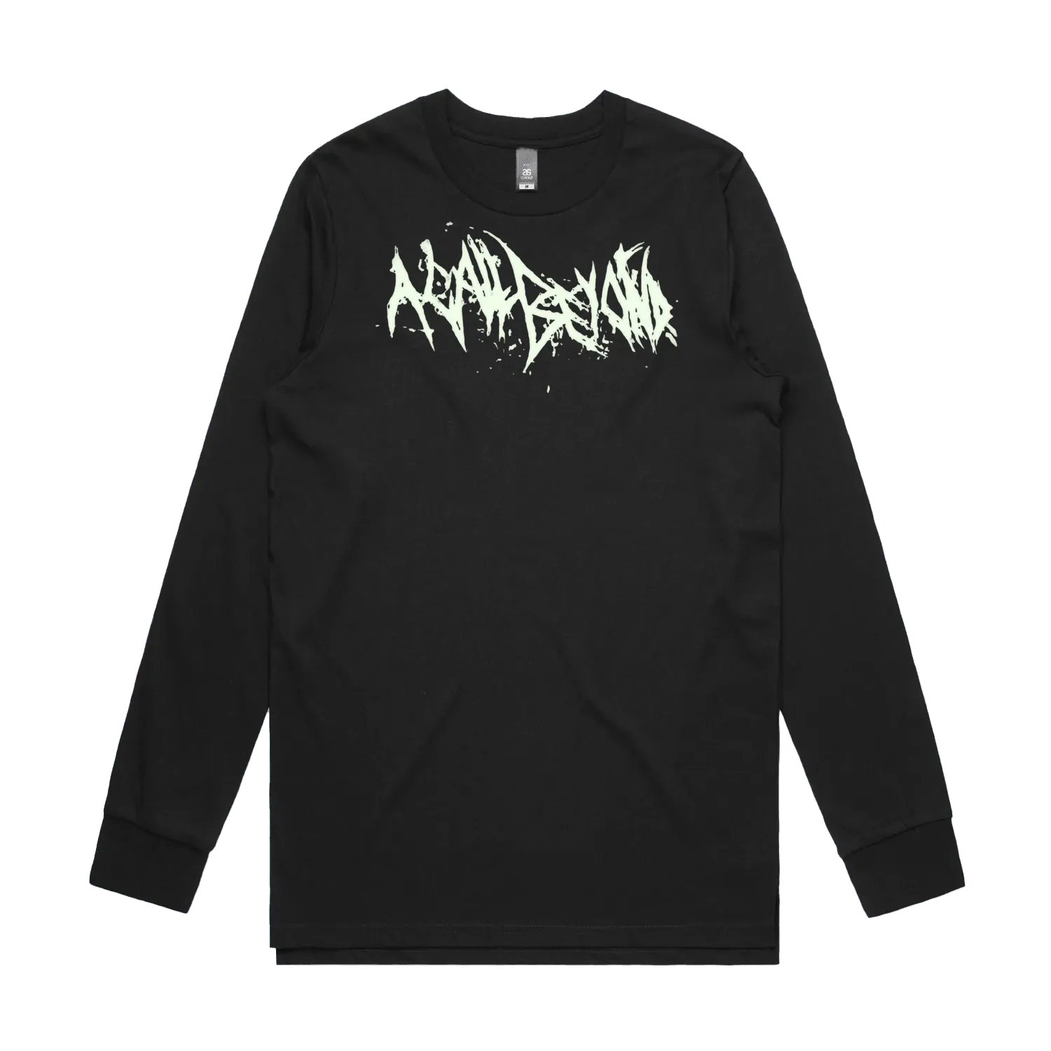 Black front flat lay